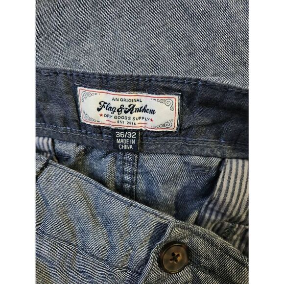 Flag & ANTHEM 36/32 slim fit blue pants (T) - Picture 3 of 6